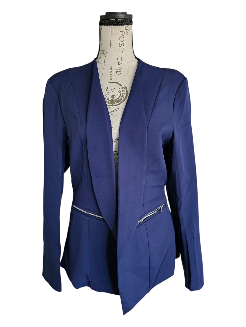 Zeagoo Women's Dark Blue Blazer Jacket